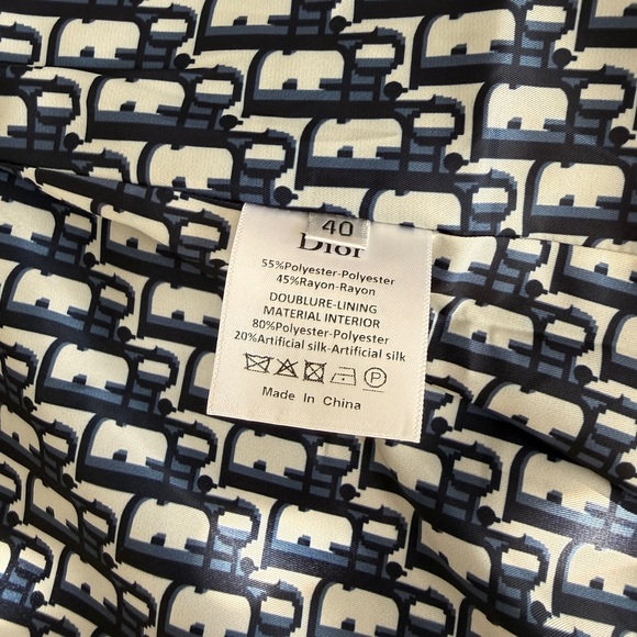 Dior Navy Double-Breasted Trench Coat( outlet clearance) - Picture 8 of 10